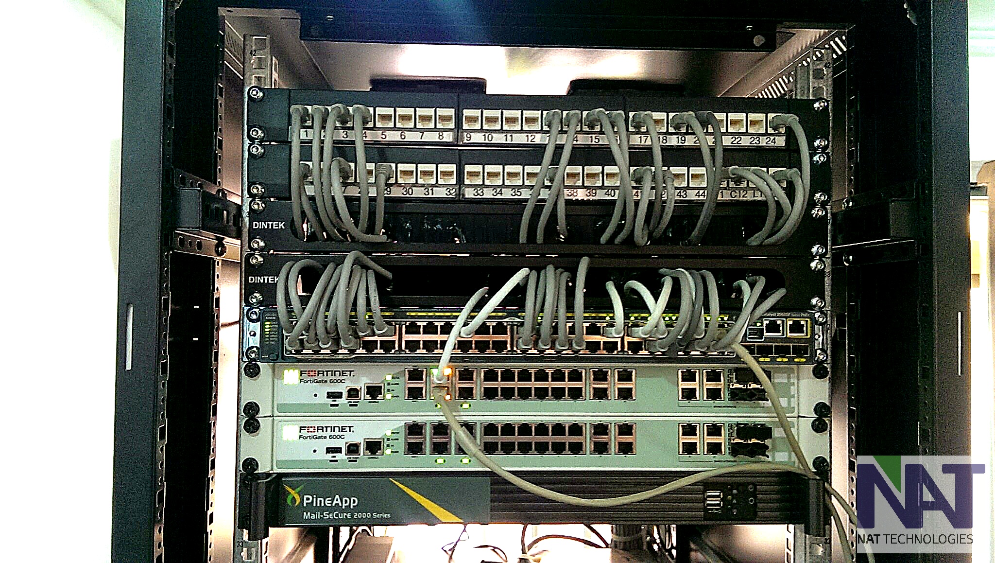 Structured Patch Panel & Switch Installation